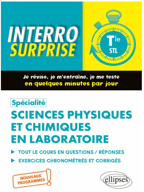 Spécialité Sciences physiques et chimiques en laboratoire .
