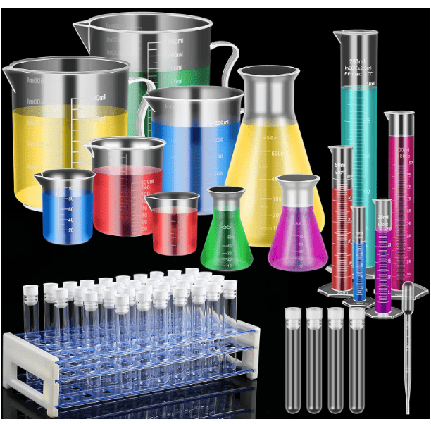 40 Pcs Plastic Test Tubes