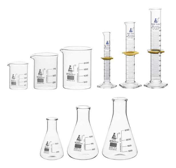 EISCO Laboratory Glassware Set, 9pcs